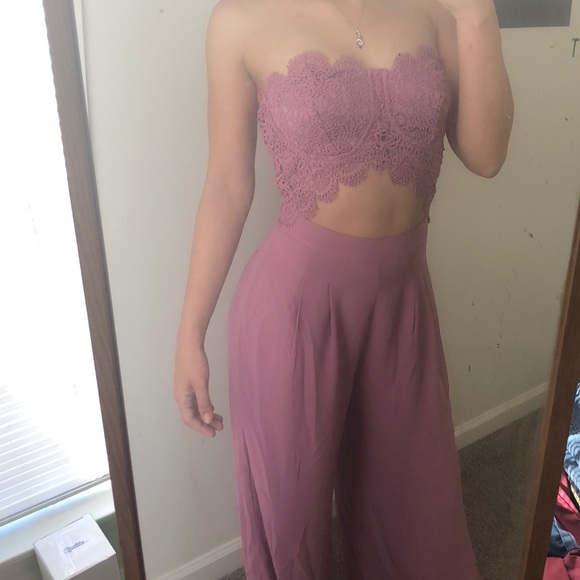 Last one (Medium) Fashion Nova Mauve Jumpsuit - Picture 2 of 6